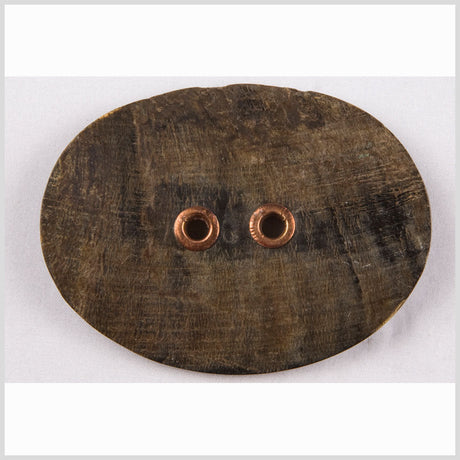Dark Brown Oversized Horn Button - 120L/76.2mm