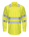 Red Kap Men's Enhanced Hi-Visibility Long Sleeve Work Shirt
