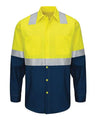 Red Kap Men's Tall Enhanced Hi-Visibility Long Sleeve Work Shirt