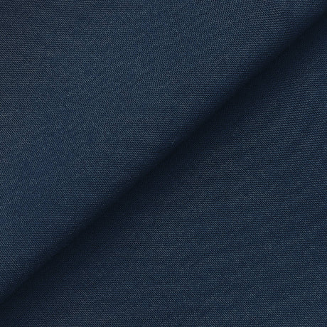 Machine Washable Lt. Navy Tropical Wool Blend Fabric - Light Navy, Tropical, 58/60" Width