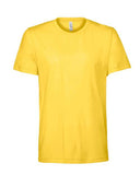 Soft CVC jersey tee in Black Heather, Athletic Heather, Navy Heather, White and Dark Gray cotton-poly blend for casual wear