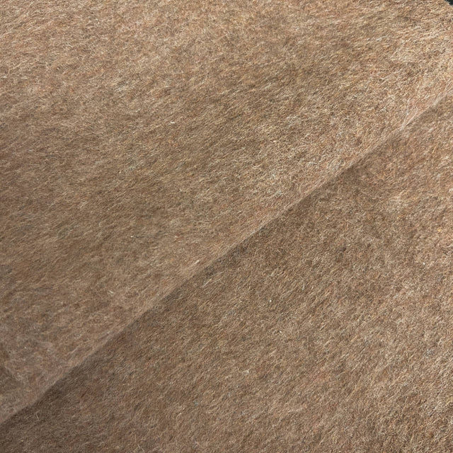 Caramel Mohair Wool Coating Fabric - Caramel, Solid, 58/60" Width