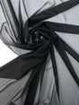 Black Polyester Interlining With Elastane