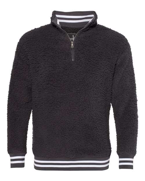 Boxercraft Unisex Varsity Sherpa Quarter-Zip Pullover