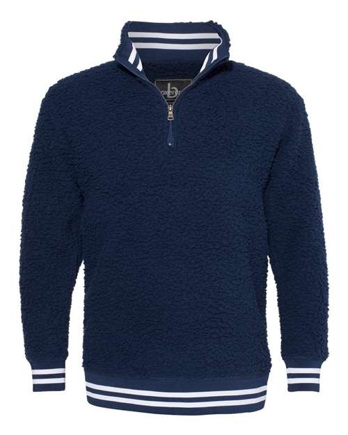 Boxercraft Unisex Varsity Sherpa Quarter-Zip Pullover