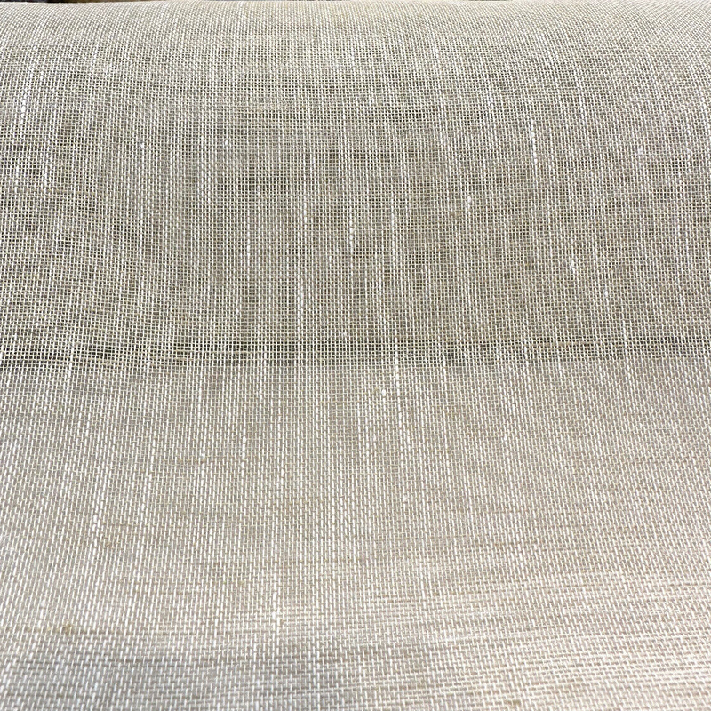 Belgian Linen Sheer Fabric - Ecru Solid, 59" Width (1 Yard)