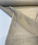 Belgian Linen Sheer Fabric - Sand Solid, 59" Width (By The Yard)
