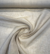 Belgian Linen Sheer Fabric - Sand Solid, 59" Width (By The Yard)