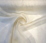 Belgian Linen Sheer Fabric - Bone Beige Solid, 59" Width (By The Yard)