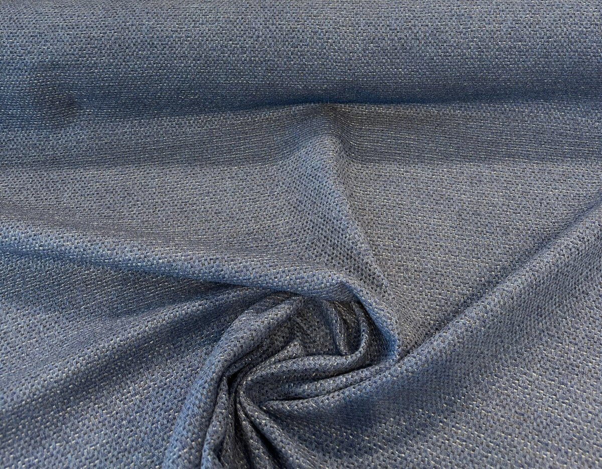 Sunbrella Dumont Shibori Acrylic Fabric - Blue Textured Solids, 54" Width (1 Yard)