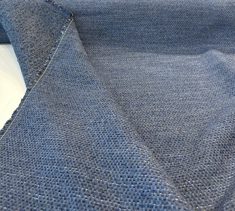 Sunbrella Dumont Shibori Acrylic Fabric - Blue Textured Solids, 54" Width (1 Yard)