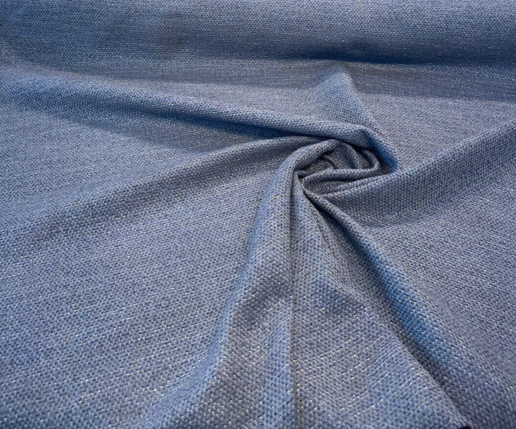 Sunbrella Dumont Shibori Acrylic Fabric - Blue Textured Solids, 54" Width (1 Yard)