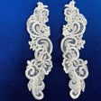 Embroidered Floral Lace Applique Ivory