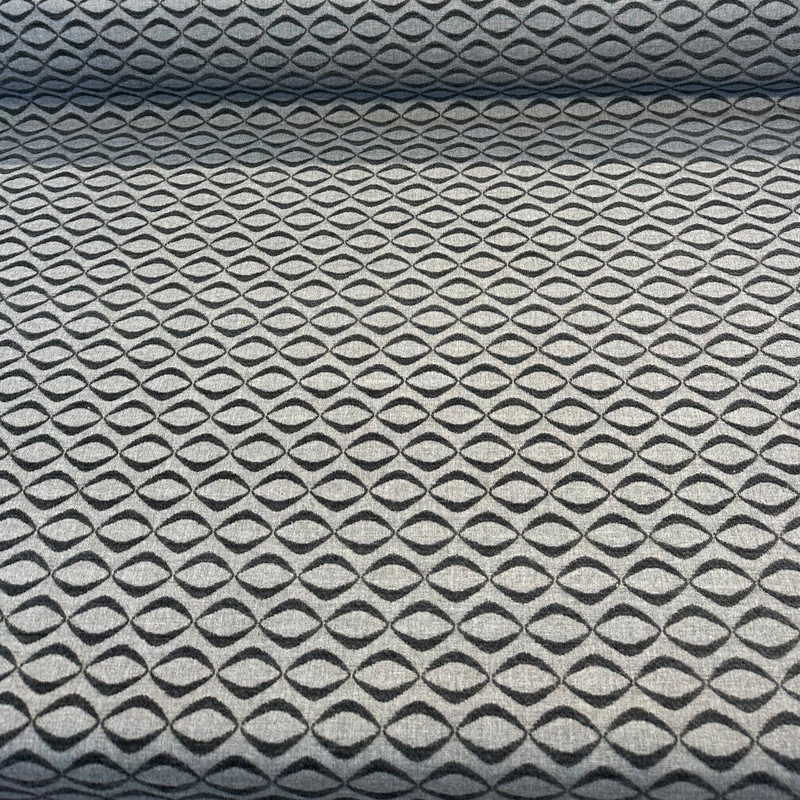Sunbrella Infinity Acrylic Fabric - Ink Black Gray Embossed Chenille, 54" Width (1 Yard)