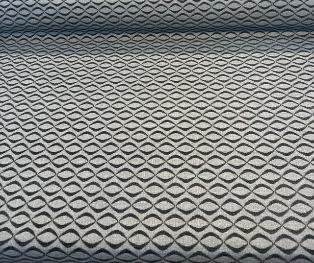 Sunbrella Infinity Acrylic Fabric - Ink Black Gray Embossed Chenille, 54" Width (1 Yard)