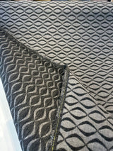 Sunbrella Infinity Acrylic Fabric - Ink Black Gray Embossed Chenille, 54" Width (1 Yard)