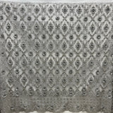Beaded 3D Floral Lace Fabric