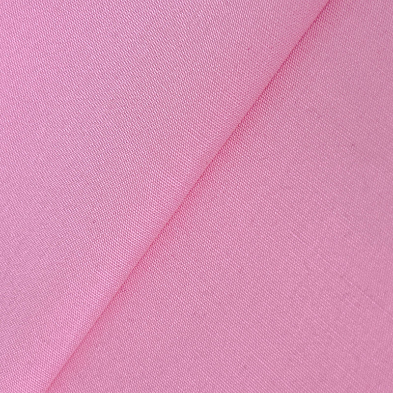 Pink Cotton Shirting Fabric - Pink Solid, 60" Width (1 Yard)