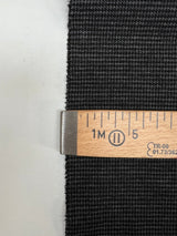 Cotton Blend Knitted Checked Gray Black Fabric