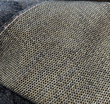 Dobby Ebony Reversible Chenille Upholstery Fabric - Black Gold Dobby, 56" Width (1 Yard)