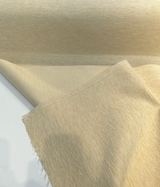 Sunbrella Outdoor Chenille Plush Velvet Fabric - Cream Upholstery, 55" Width (1 Yard)