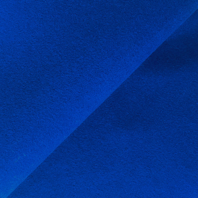 Royal Blue Plush Wool Coating Wool Fabric - Plush, 58/60" Width (1 Yard)