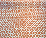 Marquee Paprika Solution Dyed Acrylic Fabric - Paprika Geometric, 56" Width (1 Yard)