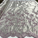 Beaded Bridal Lace Fabric on Satin