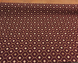 Mercedes Wine Damask Chenille Fabric - Wine Damask, 56" Width (1 Yard)
