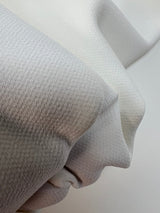 White Blend Fabric With Elastane