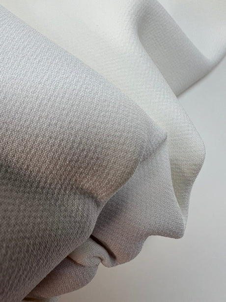 White Blend Fabric With Elastane