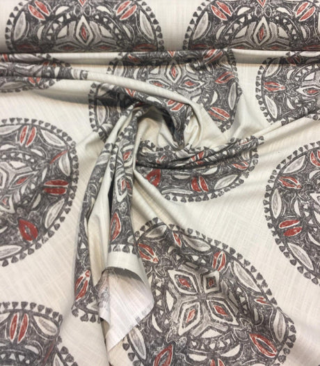 Robert Allen Amapondo Bark 100 Percent Cotton Fabric - Bark, 55" Width, 13.5" Horizontal Repeat, 12.75" Vertical Repeat (1 Yard)
