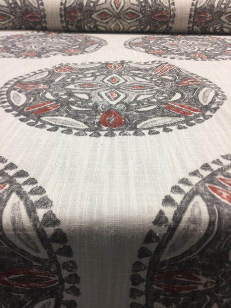 Robert Allen Amapondo Bark 100 Percent Cotton Fabric - Bark, 55" Width, 13.5" Horizontal Repeat, 12.75" Vertical Repeat (1 Yard)