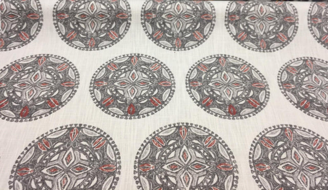 Robert Allen Amapondo Bark 100 Percent Cotton Fabric - Bark, 55" Width, 13.5" Horizontal Repeat, 12.75" Vertical Repeat (1 Yard)