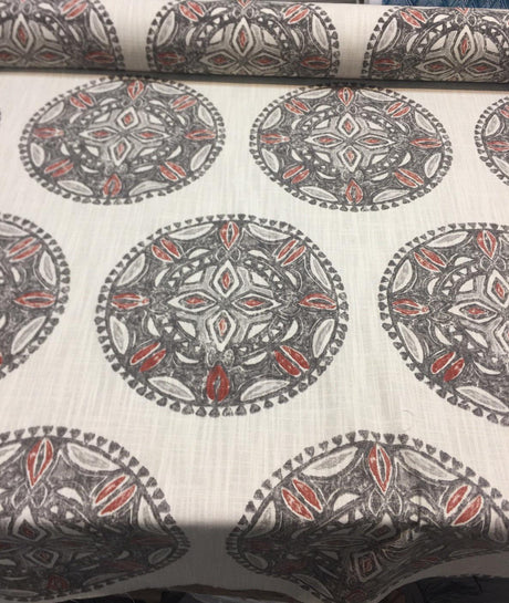 Robert Allen Amapondo Bark 100 Percent Cotton Fabric - Bark, 55" Width, 13.5" Horizontal Repeat, 12.75" Vertical Repeat (1 Yard)