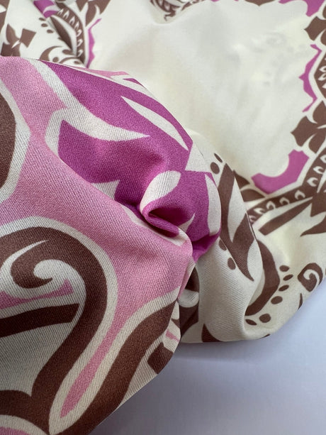 Polyamide Elastane Knitted Fabric Printed Geometric