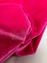Pink Velour Knitted Fabric