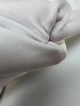 White Polyester Elastane Knitted Sportswear Fabric