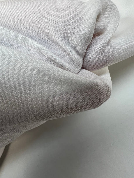 White Polyester Elastane Knitted Sportswear Fabric