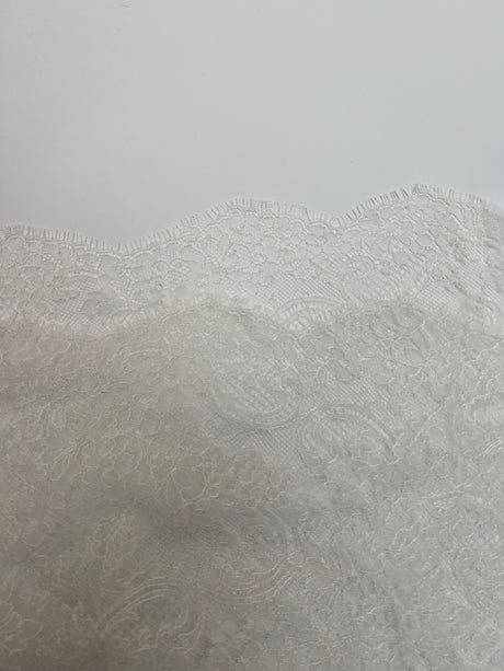 White Shade Floral Lace Polyamide Viscose