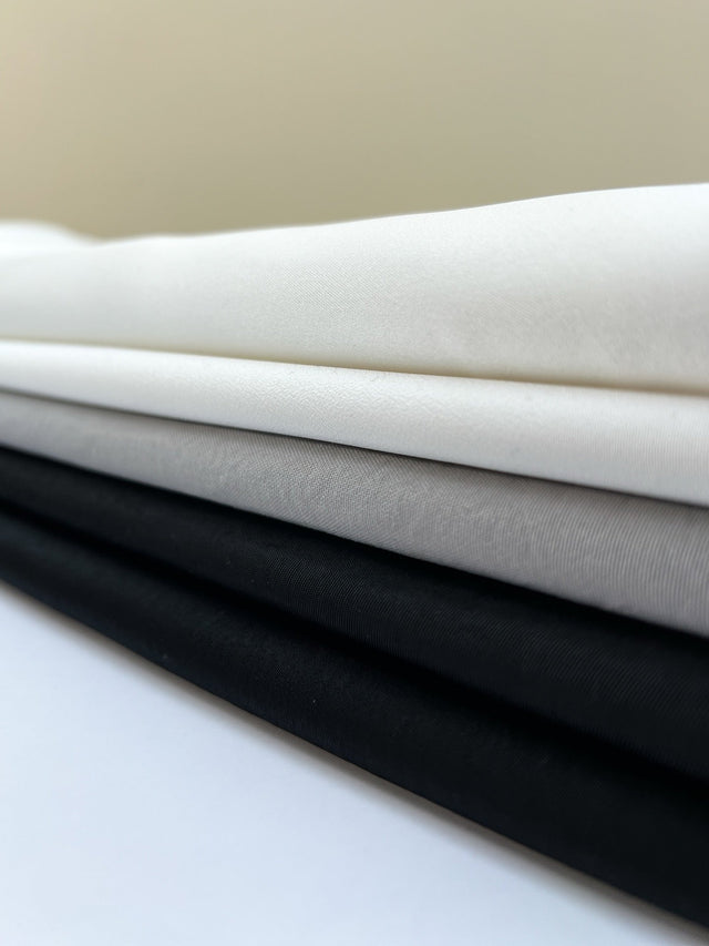 Polyamide Polyester Woven Fabric Black Gray White
