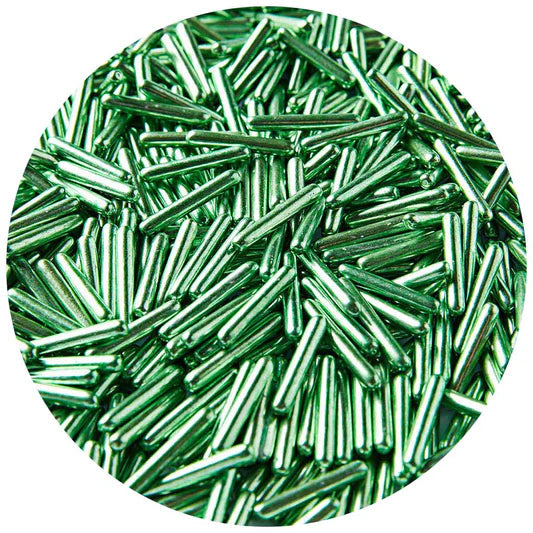 Celebakes Green Rod Dragees, 3.3 oz Sprinkles