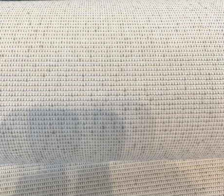 Sunbrella Vintage Slub Solution Dyed Acrylic Fabric - Sand With Green Specs, Flat Weave, 57" Width (1 Yard)