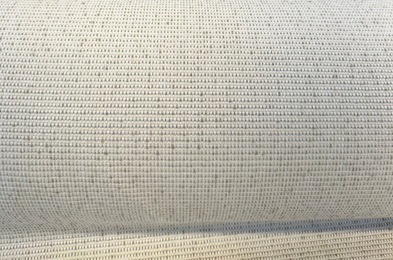 Sunbrella Vintage Slub Solution Dyed Acrylic Fabric - Sand With Green Specs, Flat Weave, 57" Width (1 Yard)