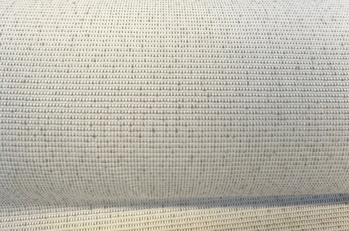Sunbrella Vintage Slub Solution Dyed Acrylic Fabric - Sand With Green Specs, Flat Weave, 57" Width (1 Yard)