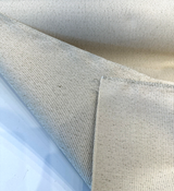 Sunbrella Vintage Slub Solution Dyed Acrylic Fabric - Sand With Green Specs, Flat Weave, 57" Width (1 Yard)