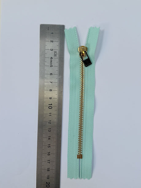 Metal Sewing Notions in Golden Green