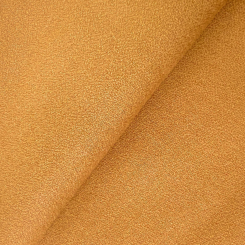 Golden Cognac 100 Percent Wool Crepe Fabric - Cognac, 58/60" Width