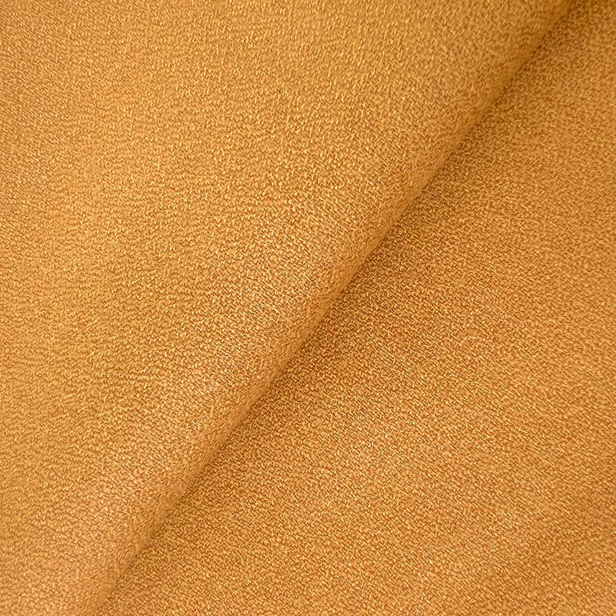 Golden Cognac 100 Percent Wool Crepe Fabric - Cognac, 58/60" Width