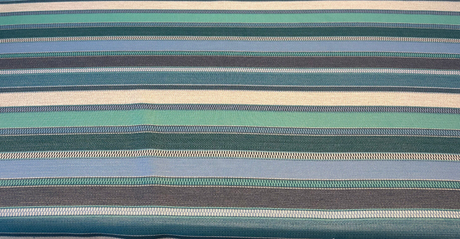 Sunbrella Ascend Oasis 145410-0005 Solution Dyed Acrylic Fabric - Blue Aqua Navy Stripes, 54" Width (By The Yard)